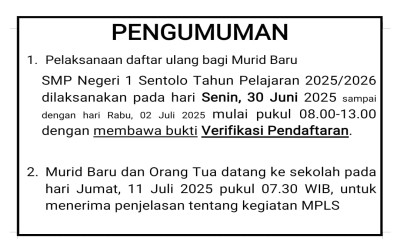 Pengumuman Hasil Seleksi SPMB 2025/2026